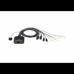 Aten CS22DP-AT KVM переключатель Черный