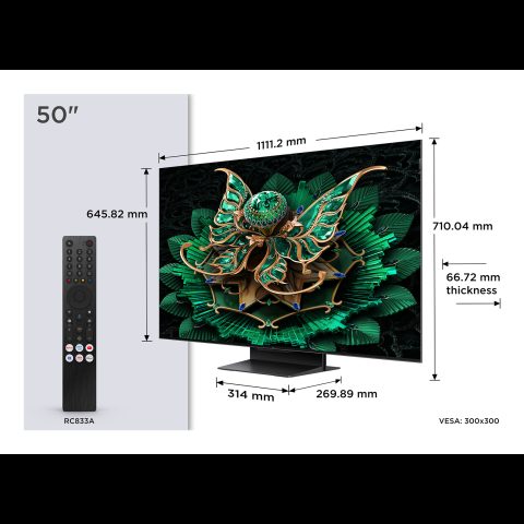 TCL 50C7K televizors 127 cm (50") 4K Ultra HD Viedtelevizors Wi-Fi Metālisks…