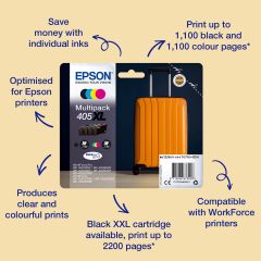 Epson 405XXL DURABrite Ultra Ink струйный картридж 1 шт Подлинный Экстра (супе…