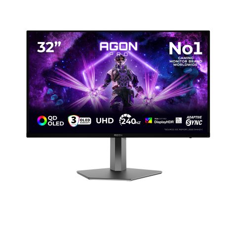 AOC AG326UZD2/11 monitori 80 cm (31.5") 3840 x 2160 pikseļi Melns